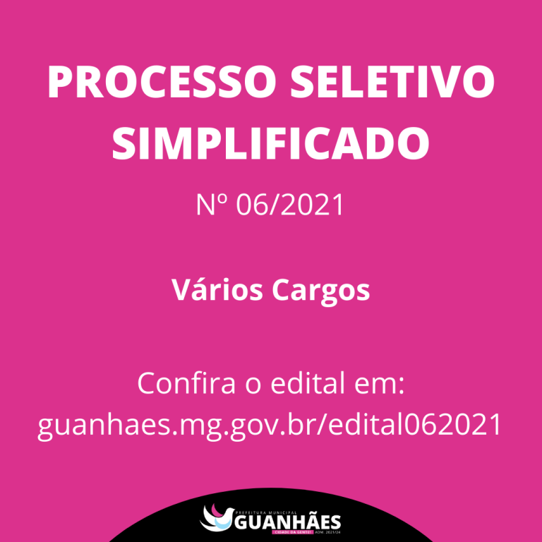 Processo Seletivo Simplificado 06/2021