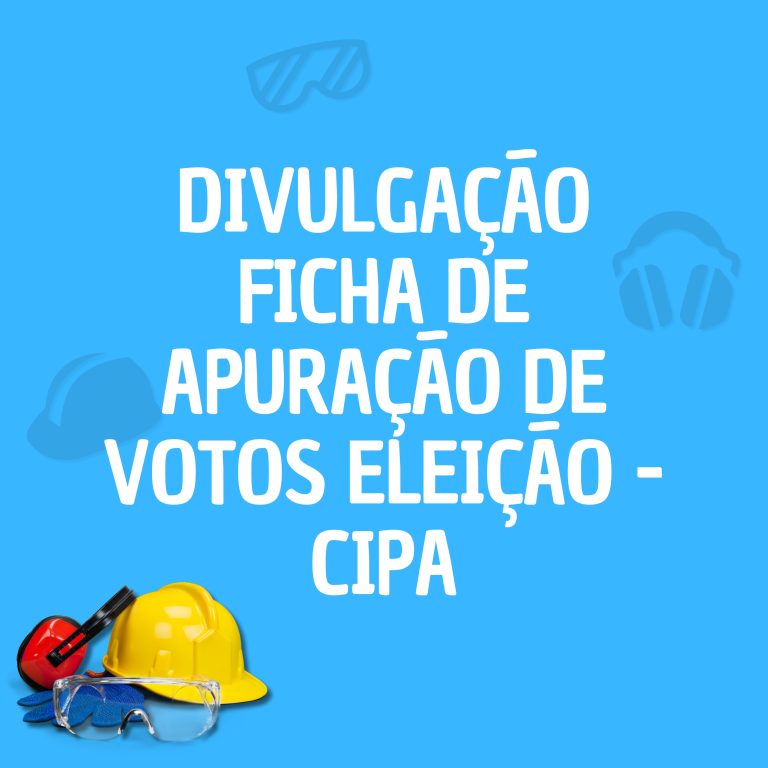 Ficha de apuração de votos eleição-CIPA